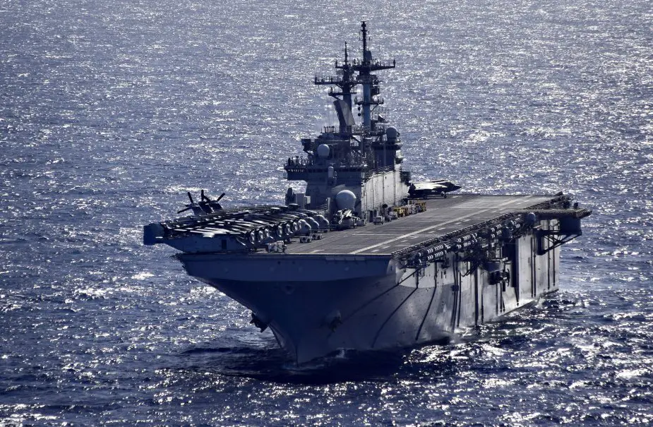 USS Wasp amphibious assault ship Enters 4th Fleet of U.S. Navy 925 001