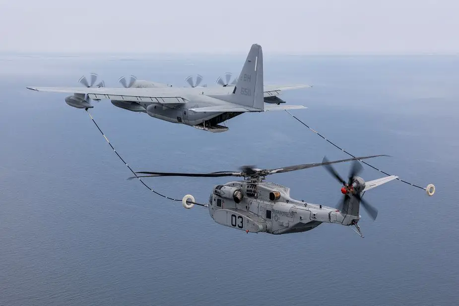 CH 53K King Stallion successfully completed an air to air refueling test 925 001