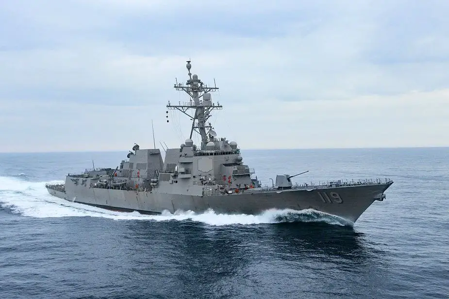 Huntington Ingalls has delivered Arleigh Burke class guided missile destroyer Delbert to US Navy 925 001