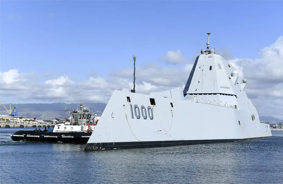 US Navy has accepted the delivery of USS Zumwalt DDG 1000 guided missile destroyer 925 001