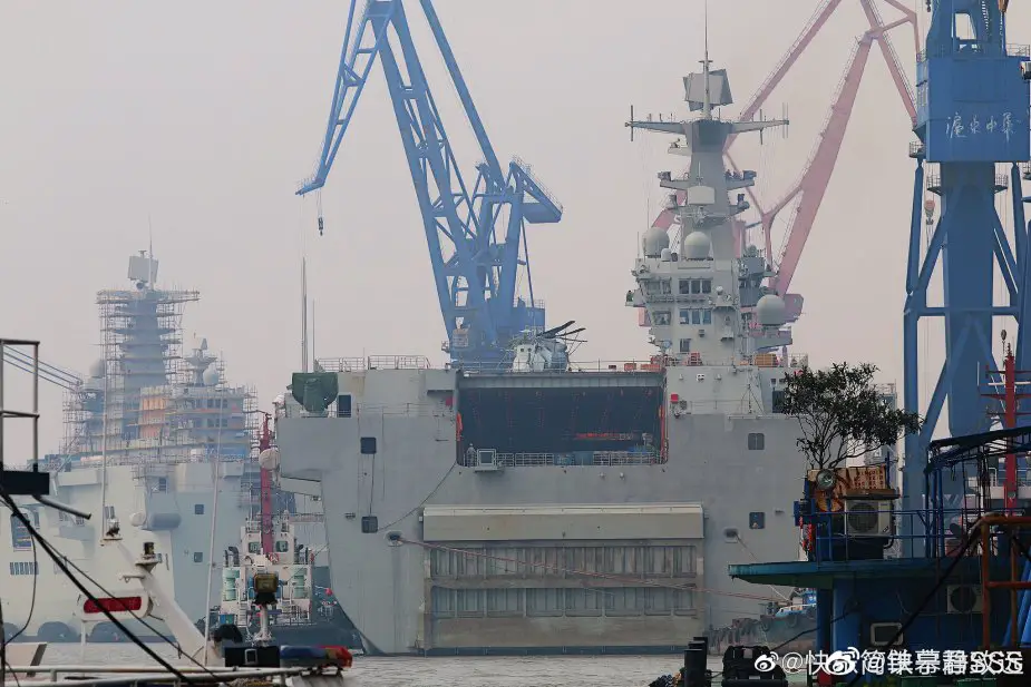 Chinas first Type 075 assault amphibious ship is starting sea trials 925 001