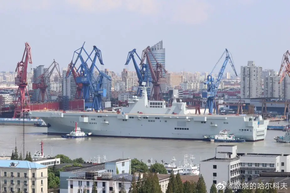 Maiden voyage for Chinas Type 075 amphibious assault ships coming soon 925 006