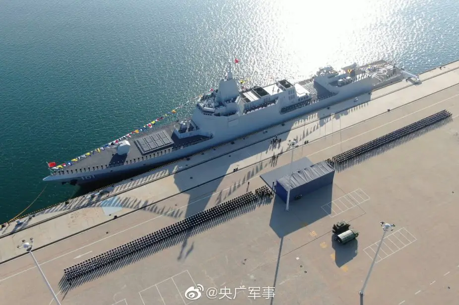 The Chinese Peoples Liberation Army Navy will deploy new Type 055 Destroyer 925 002