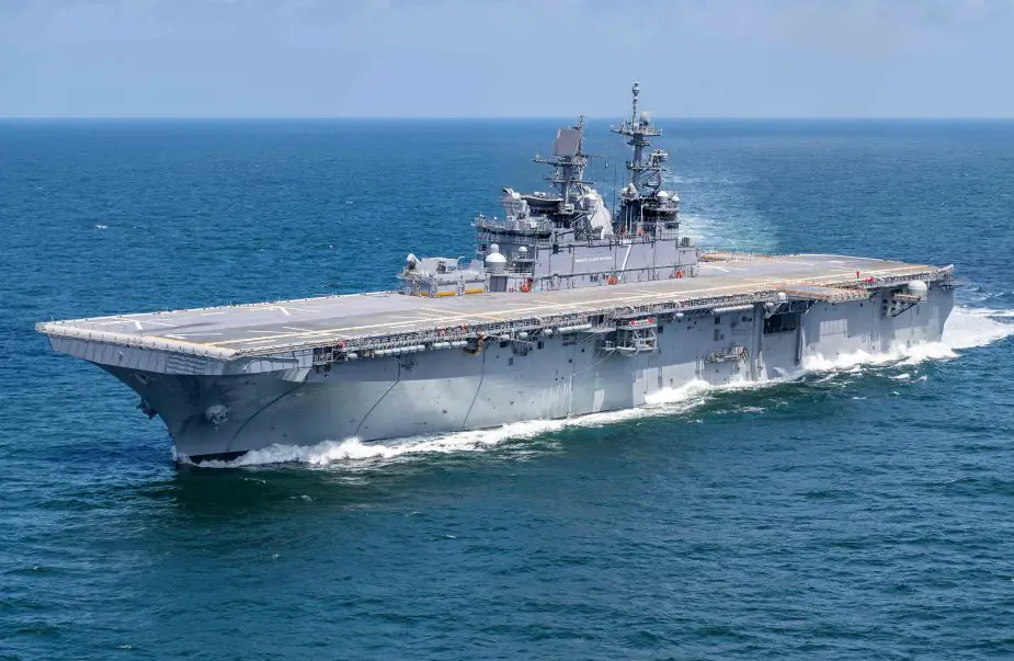 U.S. Navy new amphibious assault ship USS Tripoli LHA 7 joins the fleet 925 002