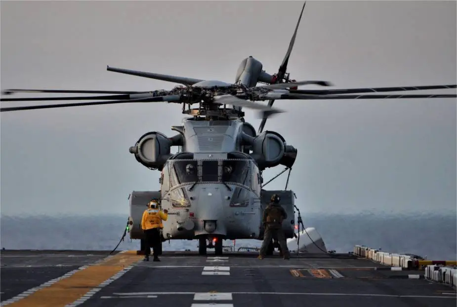 US Navy new CH 53K King Stallion helicopter completes two week period of sea trials 925 001