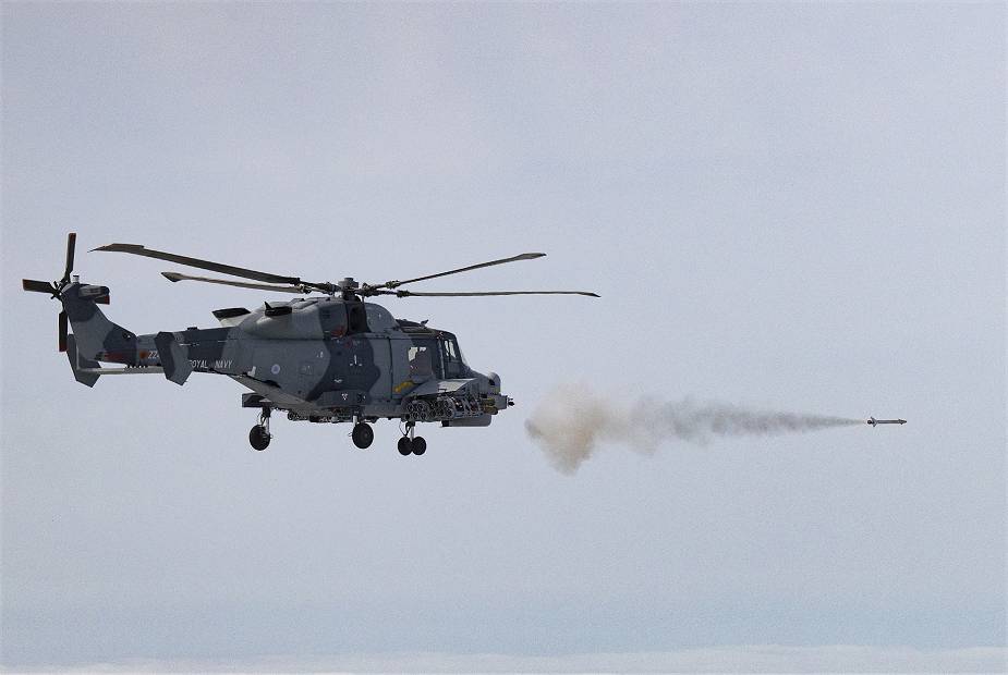 British Navy conducts test fire of new Martlet missile from Wildcat HMA Mk 2 helicopter 925 001