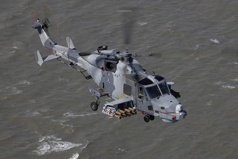 British Navy conducts test fire of new Martlet missile from Wildcat HMA Mk 2 helicopter 925 002