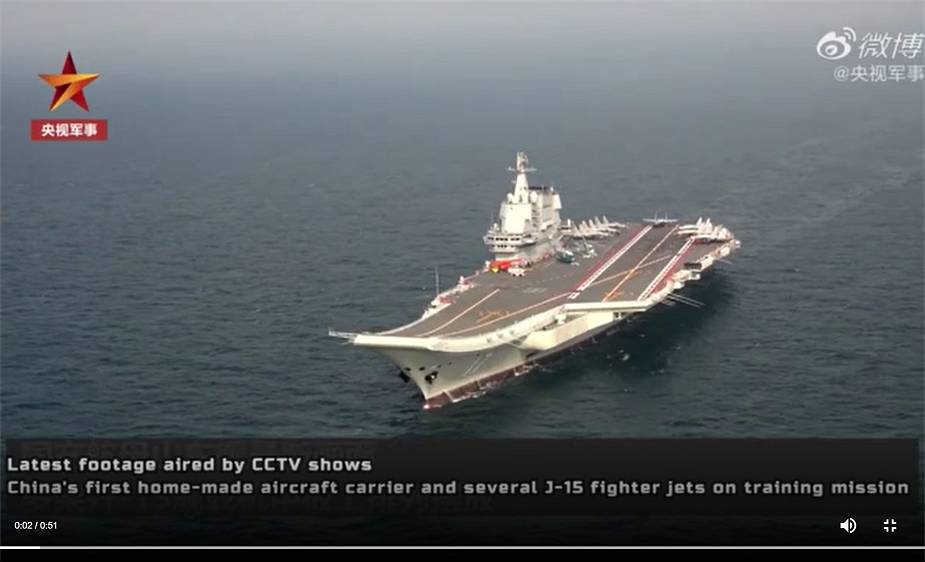 Chinese PLA Navy Shandong Type 001A aircraft carrier conducts sea trials 925 001