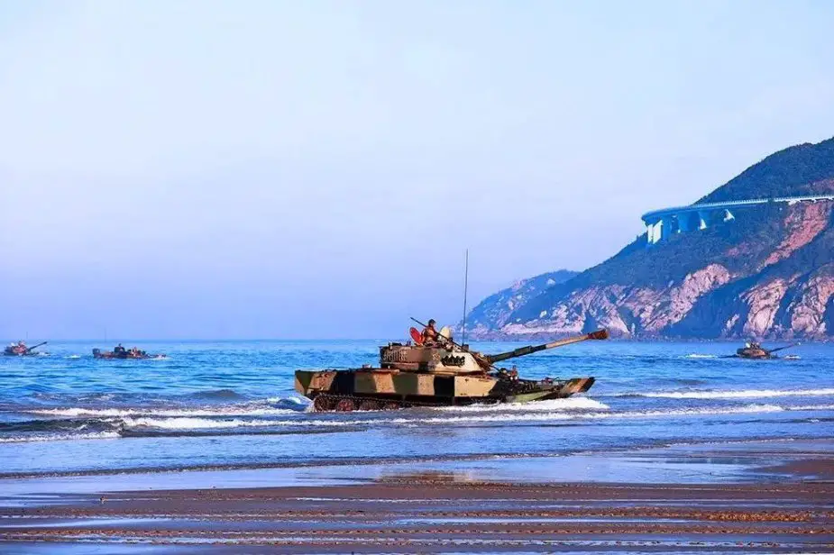 Peoples Liberation Army Navy Marine Corps conducts amphibious Assault drill 2