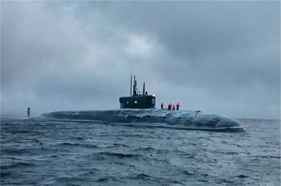 Trials continue for Russian Navy Project 955A Borei A class nuclear powered submarine Knyaz Vladimir 925 001