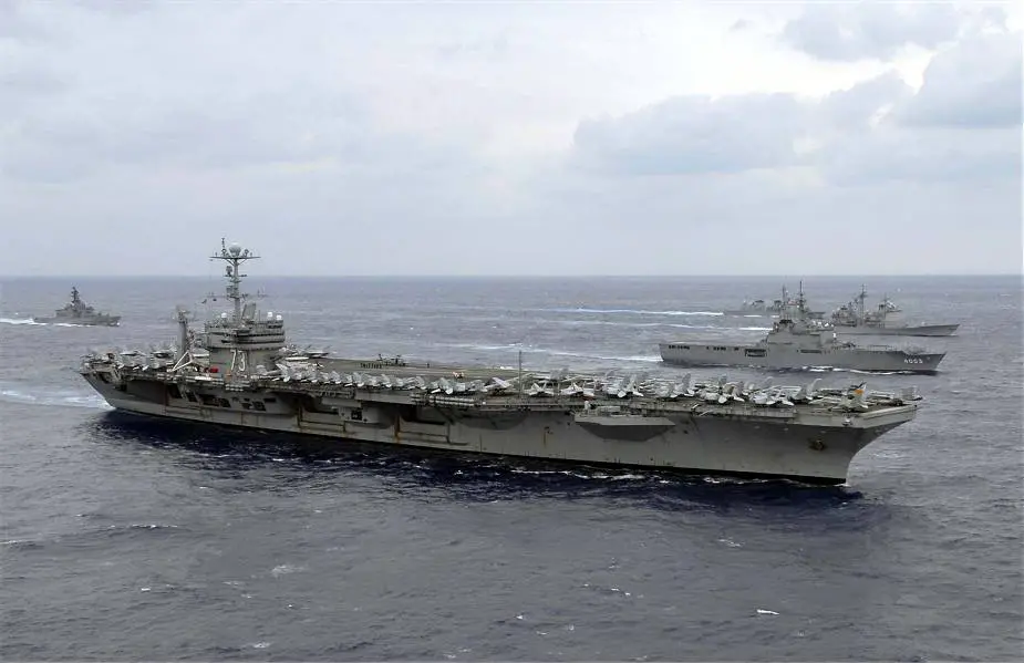 US Navy USS George Washington aircraft carrier achieves significant milestone in her refueling complex overhaul 925 001