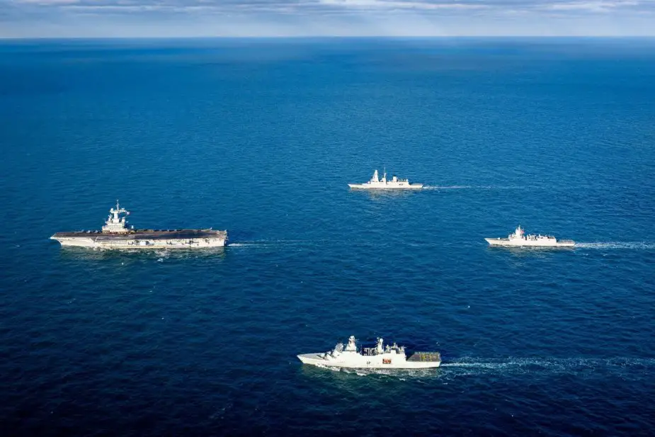 NATO forces are training with French Carrier Strike Group 925 001