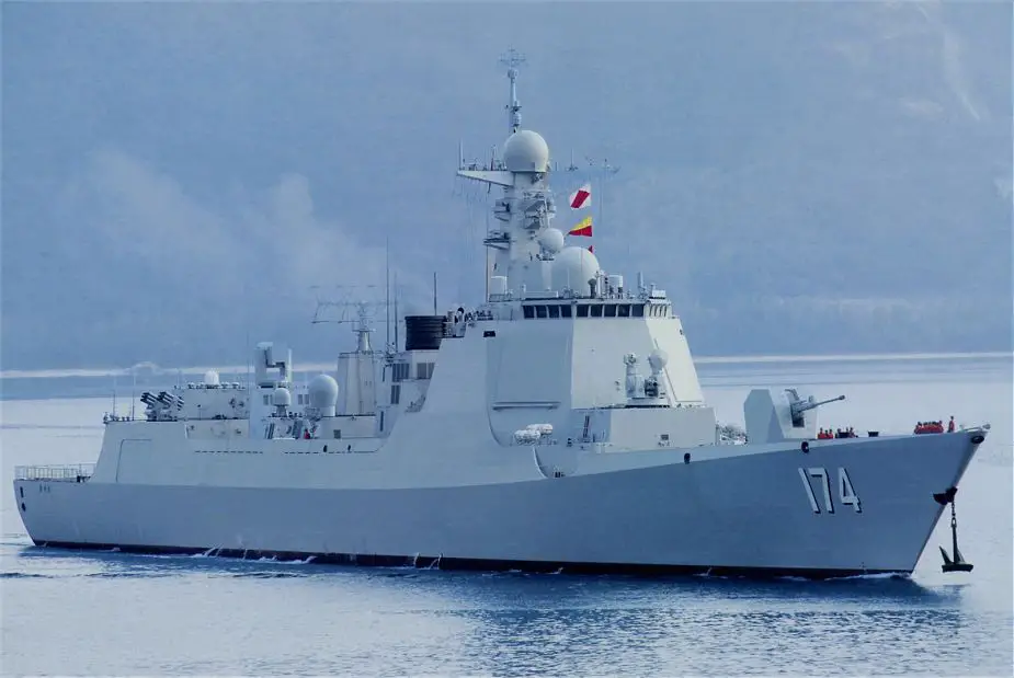 Chinese Navy new Type 052D destroyer and Type 054A ready to do battle