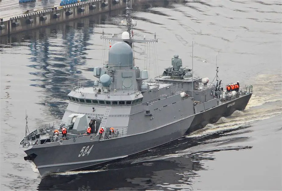 Russian Navy Karakurt-class corvette Odintsovo Project 22800 completes  state and sea trials