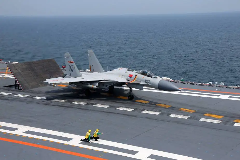 J 15 fighter of Chinese Navy aircraft carrier Liaoning conducts live firing and refueling training exercises 925 002