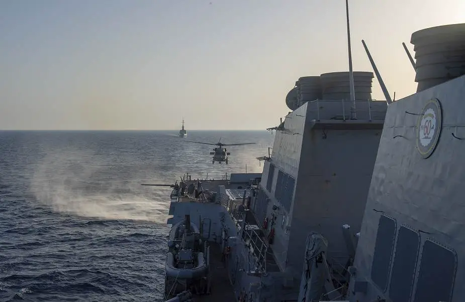 US Navy USS Roosevelt has conducted naval operations with French Navy La Fayette frigate