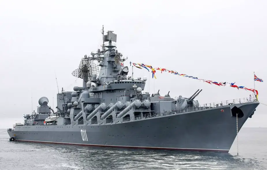 Russian Project 1164 Atlant Varyag missile cruiser successfully fires missiles