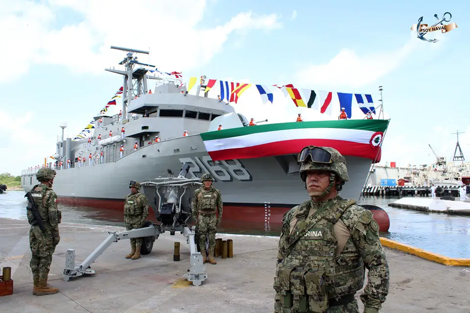 Mexico launches final Oaxaca class OPV named Arm Tabasco P 168 925 001