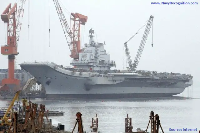 China's first aircraft carrier has begun its inaugural sea trial, the defence ministry said Wednesday.