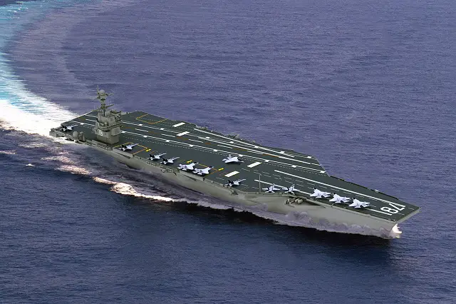 USS Gerald R Ford CVN 78 class aircraft carrier US Navy 1