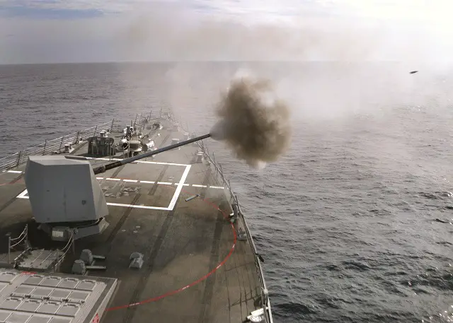 The RFI issued in 2014 demonstrates such interest to enhance the capability of the Mk45 Mod4 guns on the Navy’s Destroyers and Cruisers. During the Mk45’s long history, improvements have been made in ammunition handling, digitization and incremental range improvements, but the gun’s range is limited to 13 nautical miles and fires unguided ammunition. 