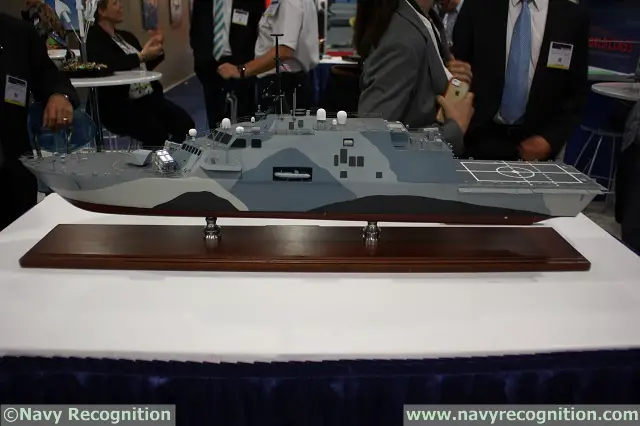 At the Navy League’s 2015 Sea-Air-Space Exposition which was held last week near Washington DC, Kongsberg was showcasing some new Freedom class and Independence class LCS models fitted with eight Naval Strike Missiles (NSM) each. These two models illustrate Kongsberg's "Bolt On" solution to the US Navy new need of an Over The Horizon (OTH) Anti-Ship Missile (ASM) for the LCS/Frigate Surface Warfare Mission Package.