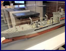 Huntington Ingalls Industries (HII) was showcasing a scale model of the T-AO(X) scale model during the Surface Navy Association's (SNA) National Symposium held last week near Washington DC. We asked a company representative some details about the design. The U.S. Navy’s T-AO(X) program is an effort to replace its 15 existing fleet oilers (T-AO 187 Henry J. Kaiser class).