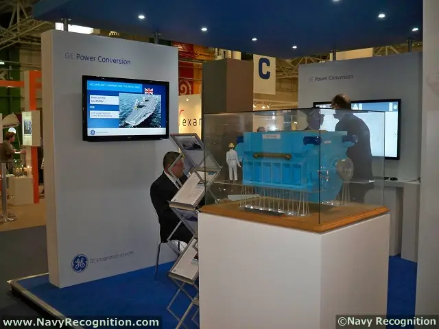 PARIS, France (October 23, 2012) – GE Marine reports today at Euronaval 2012 that its hybrid electric systems for military and commercial marine customers based on its LM aeroderivative gas turbines, motors and drives. These systems help reduce noise and improve fuel economy. By teaming with a variety of industry players, GE can provide customers unmatched gas turbine hybrid electric and all electric propulsion systems integration experience. 