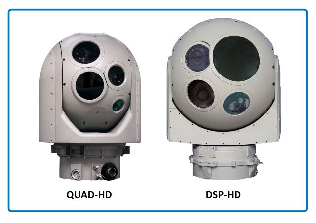 Controp Precision Technologies Ltd. is announcing the newly expanded line of High Definition (HD) Electro Optical InfraRed (EO/IR) stabilized payloads for maritime applications. The new QUAD-HD and the DSP-HD have already been selected by several major customers worldwide. Controp will be displaying an operating QUAD-HD camera payloadin Hall 2, Booth B31 at the upcoming Euro Naval 2014 exhibition in Paris, France.