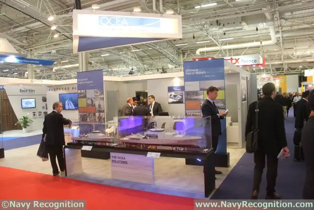 French Shipyard OCEA showcases its new range of OPV at Euronaval 2014
