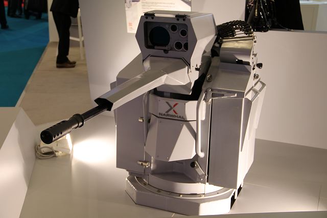 Nexter, a major, long-standing supplier of weapons systems at the leading edge of technology, presents NARWHAL®. This remotely operated and stabilised 20mm gun turret was designed using Nexter's huge experience in light naval mounts and technologies for gun turrets used on helicopters (THL20 and THL30).