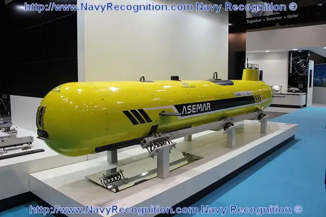 Underwater mines are readily obtainable by large numbers of armed groups and remain a formidable threat in asymmetric warfare. They can block access to harbours and cause serious economic harm to an entire country. To respond to these new threats, the French Company Thales has developed with several partners, the ASEMAR an autonomous underwater unmanned vehicle for maritime surveillance and security. 